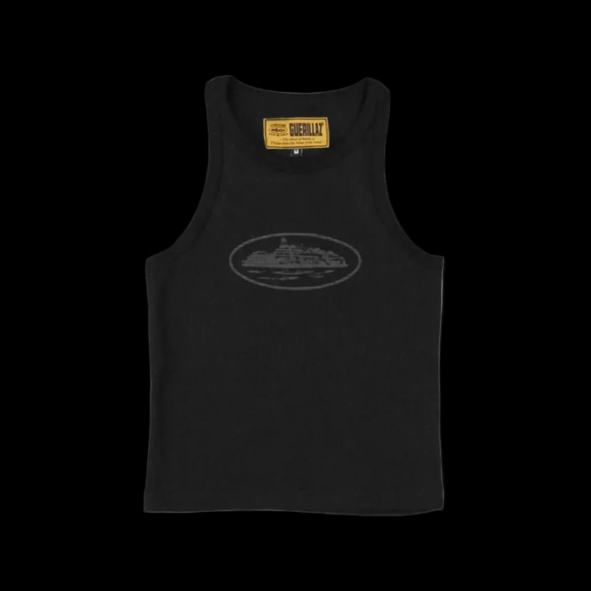 Corteiz Alcatraz Unisex Tank Top Black/Black