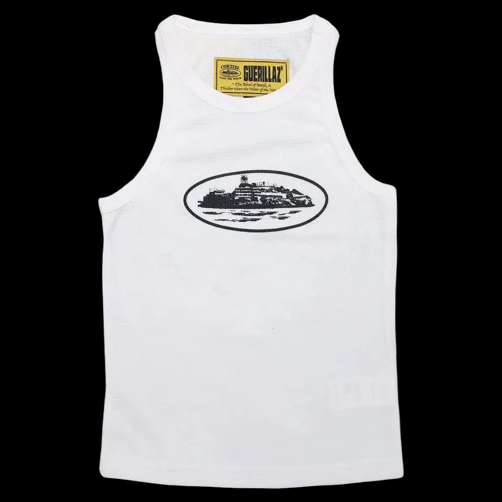 Corteiz Alcatraz Unisex Tank White
