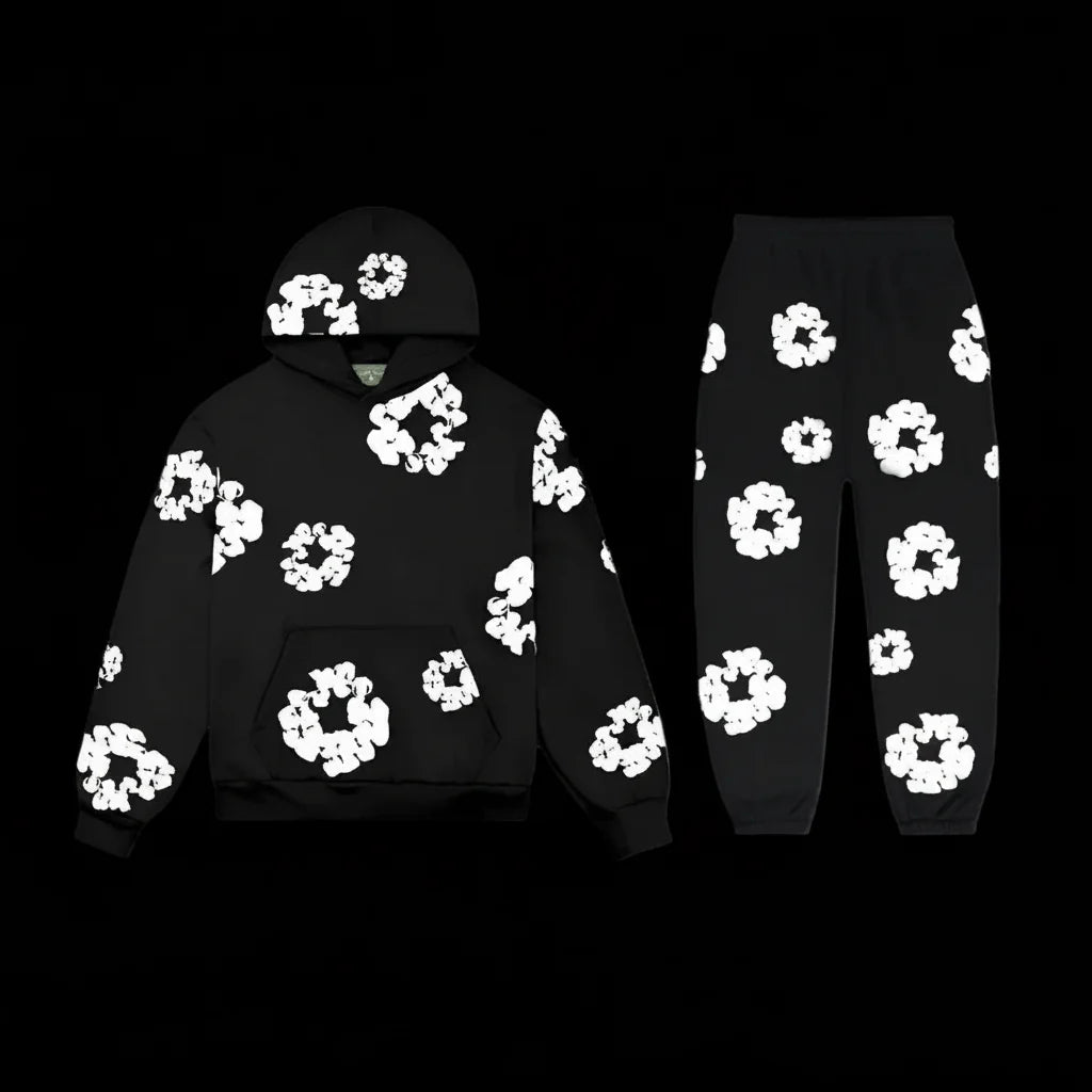 Denim Tears The Cotton Wreath Set Black