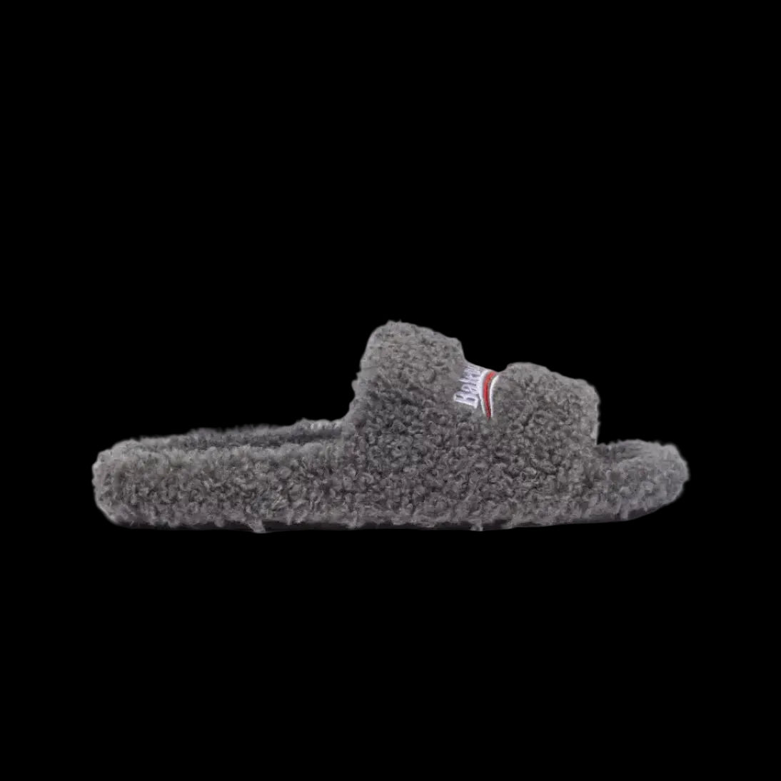 Balenciaga Furry Slide Grey