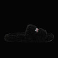 Balenciaga Furry Slide Black