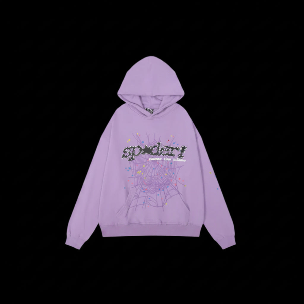 Sp5der Hoodie Purple