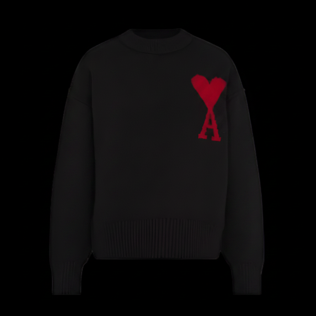 AMI Paris Sweater Black