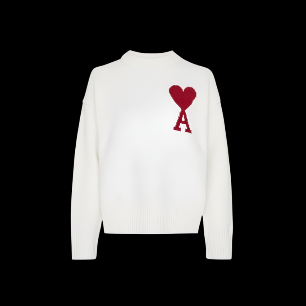 AMI Paris Sweater White