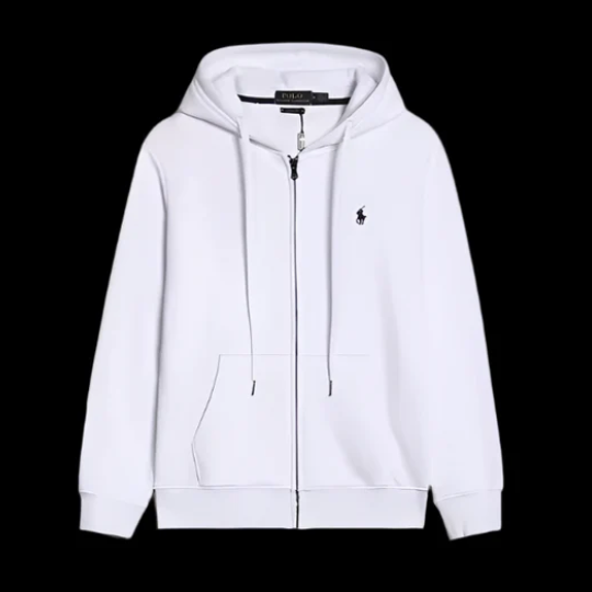 Ralph Lauren White Zip Up