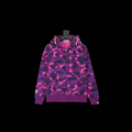 Bape Zip Up Hoodie Purple