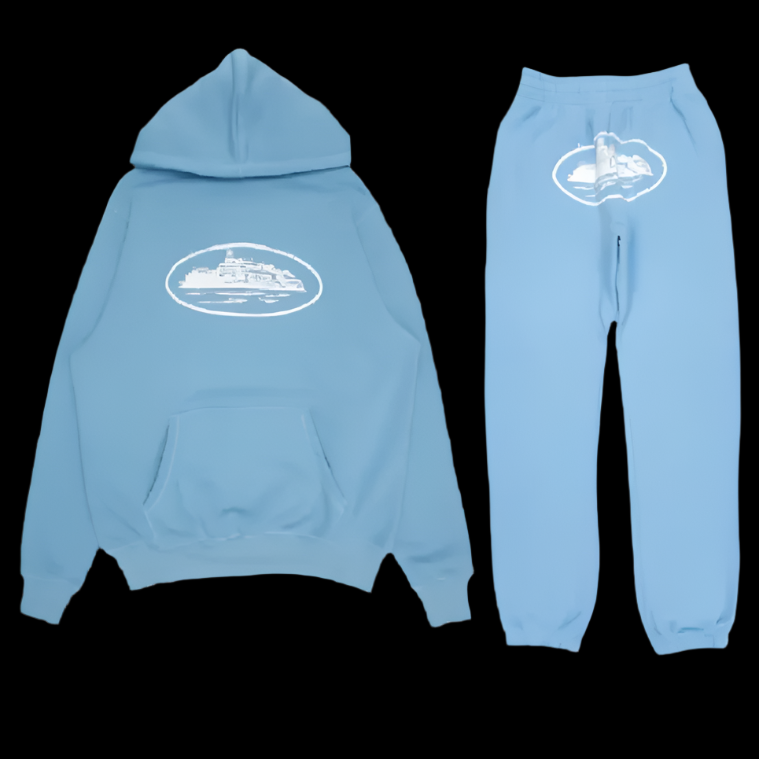 Corteiz Alcatraz Baby Blue Set