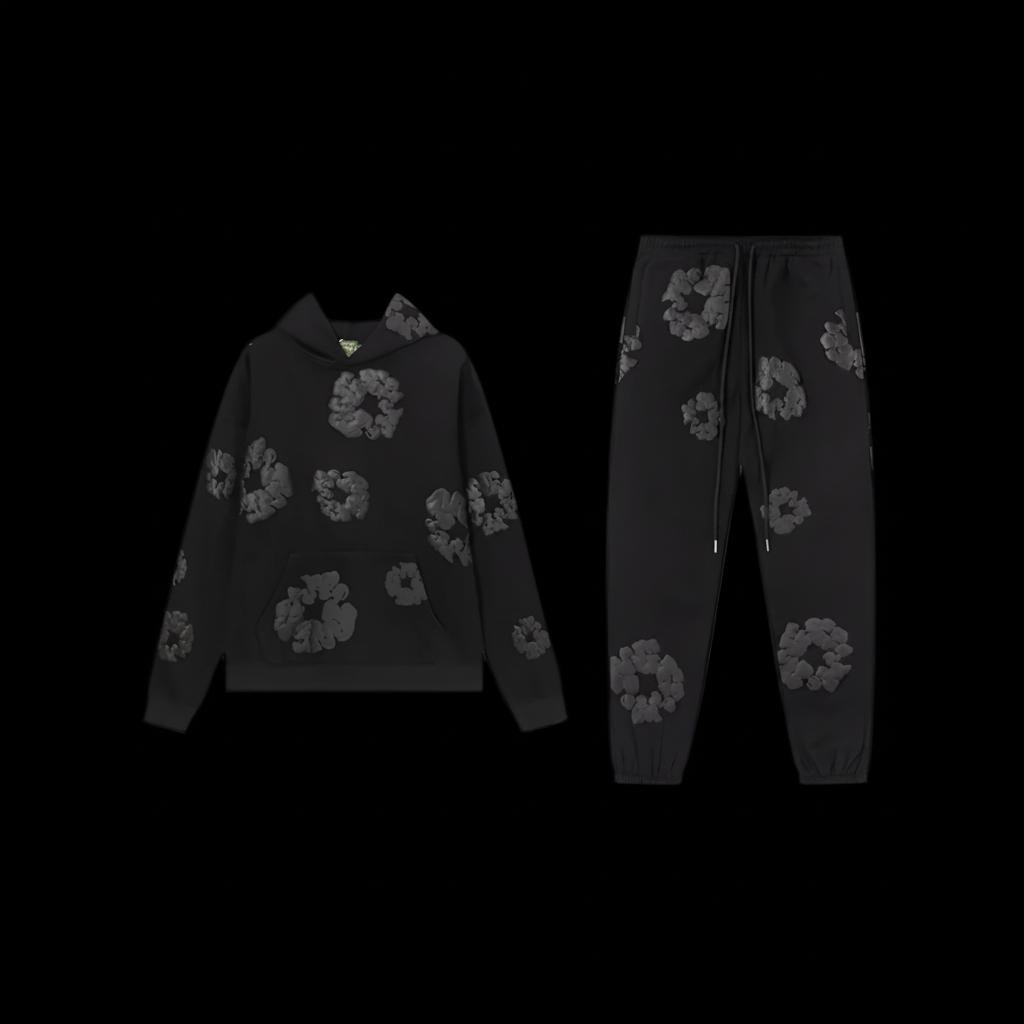 Denim Tears The Cotton Wreath Set Blackout
