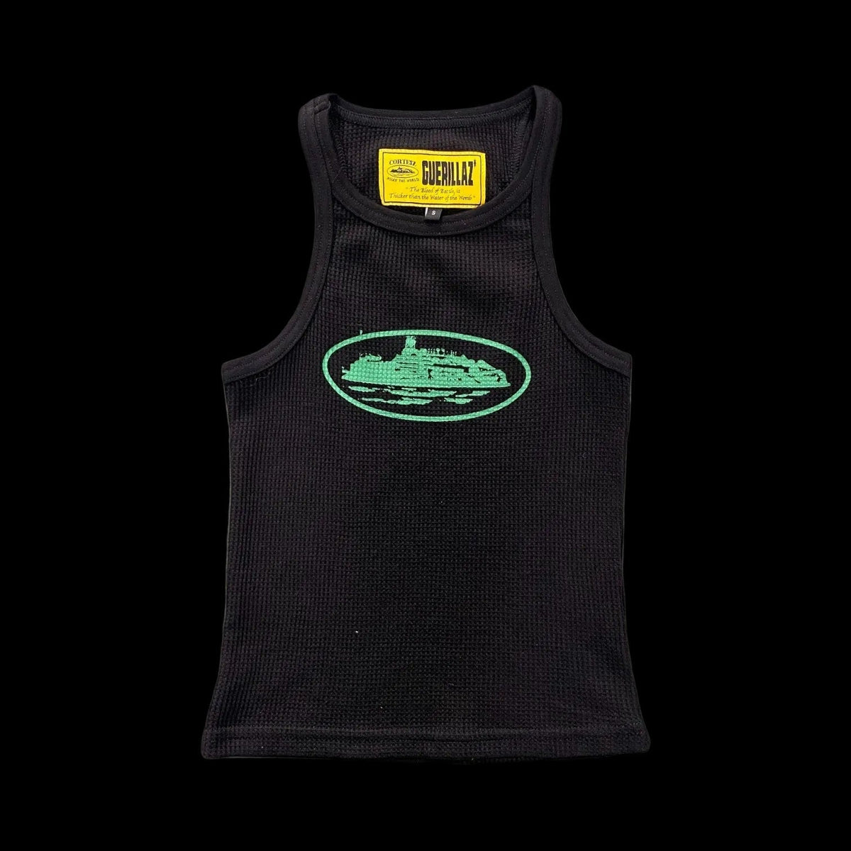 Corteiz Alcatraz Unisex Tank Top Black/Green
